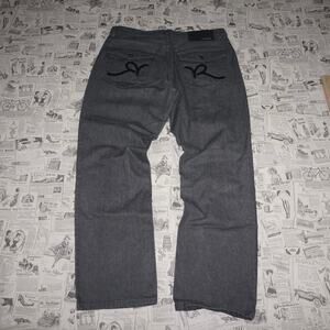 38 - Vintage Y2K ROCAWEAR JAY Z embroider hiphop 2000s pants